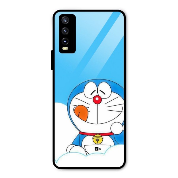 Doremon On Clouds Metal Back Case for Vivo Y20i