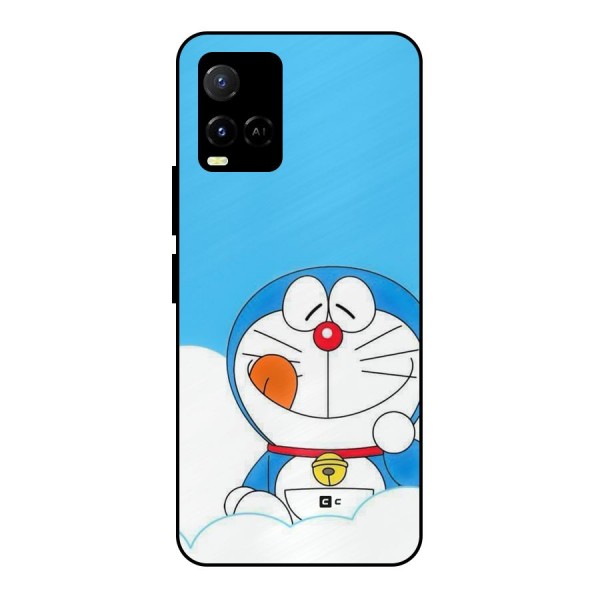 Doremon On Clouds Metal Back Case for Vivo Y21T