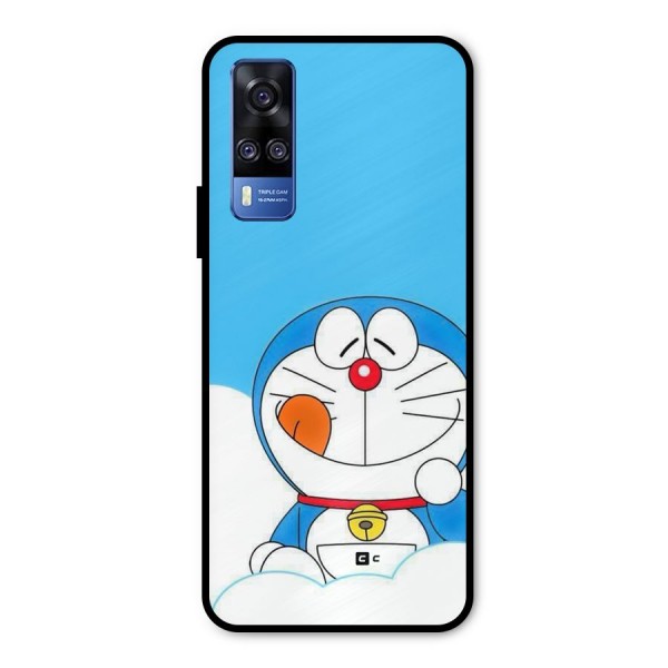 Doremon On Clouds Metal Back Case for Vivo Y51A