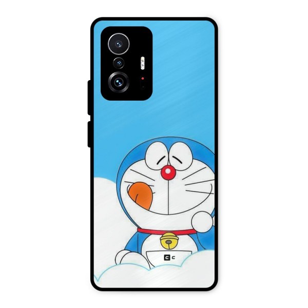 Doremon On Clouds Metal Back Case for Xiaomi 11T Pro