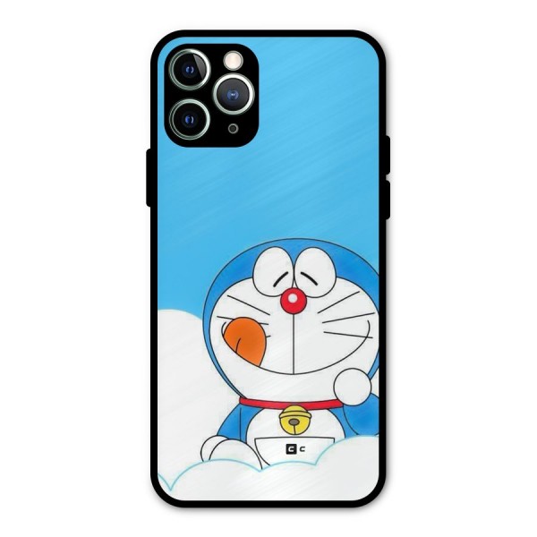Doremon On Clouds Metal Back Case for iPhone 11 Pro Max