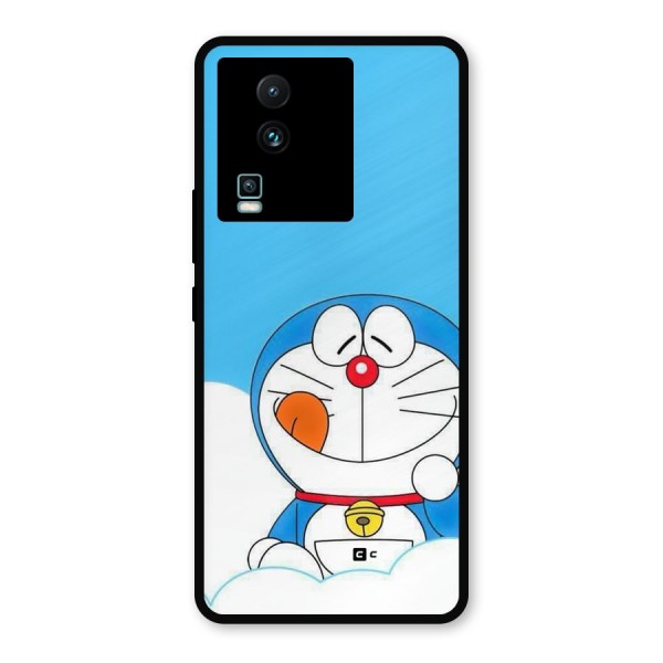 Doremon On Clouds Metal Back Case for iQOO Neo 7