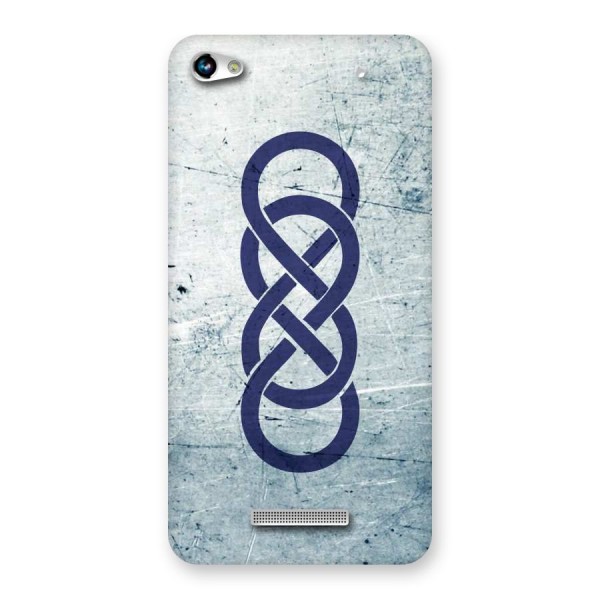 Double Infinity Rough Back Case for Micromax Hue 2