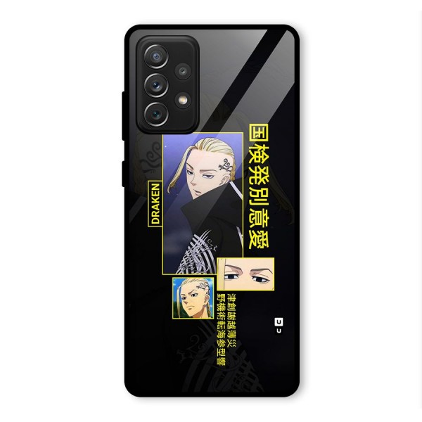 Draken Manji Gang Glass Back Case for Galaxy A72