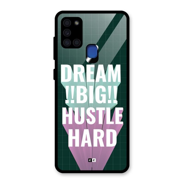 Dream Bigger Glass Back Case for Galaxy A21s
