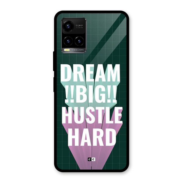 Dream Bigger Glass Back Case for Vivo Y21G