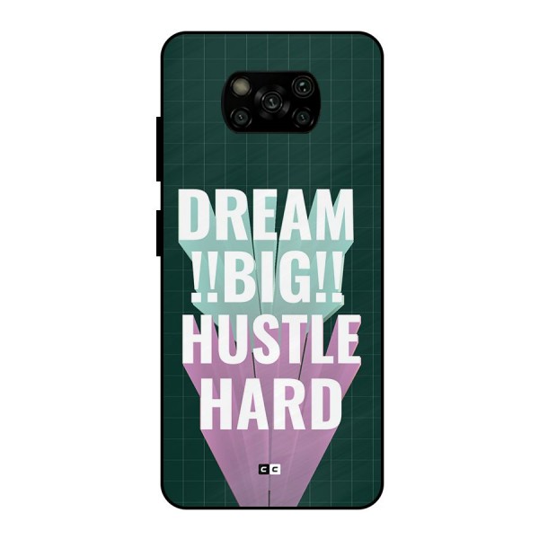 Dream Bigger Metal Back Case for Poco X3