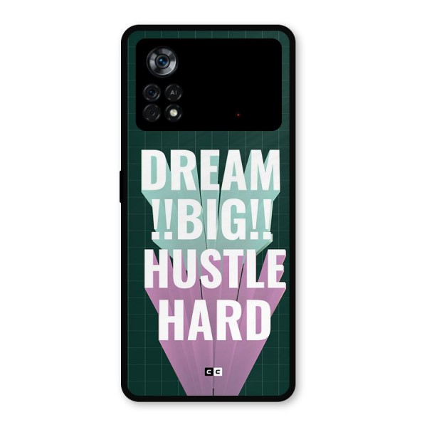 Dream Bigger Metal Back Case for Poco X4 Pro 5G