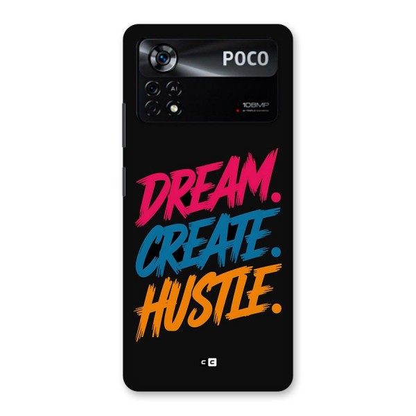 Dream Create Hustle Back Case for Poco X4 Pro 5G