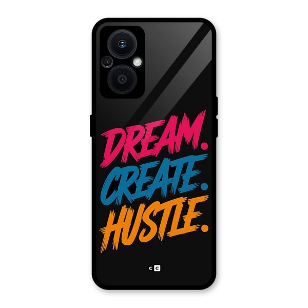 Dream Create Hustle Glass Back Case for Oppo F21s Pro 5G
