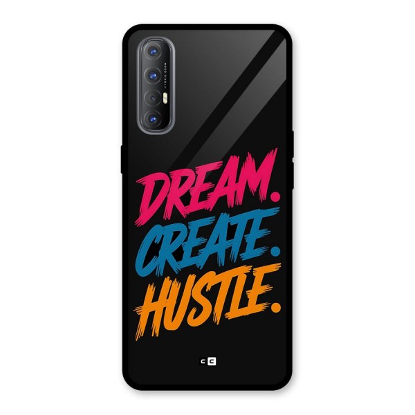 Dream Create Hustle Glass Back Case for Oppo Reno3 Pro