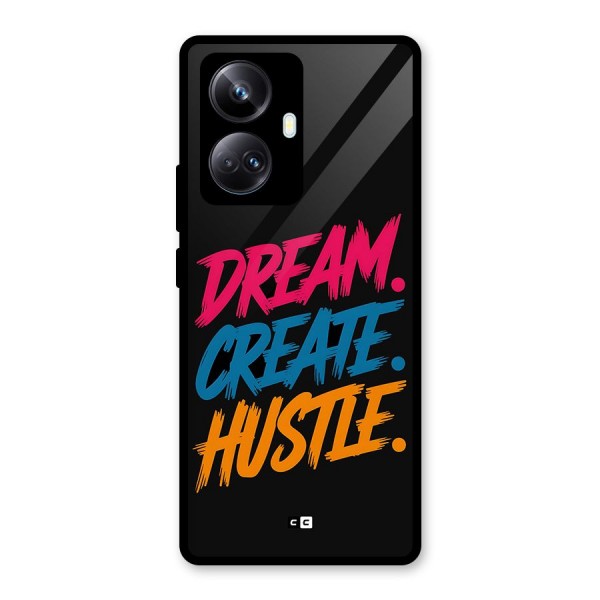 Dream Create Hustle Glass Back Case for Realme 10 Pro Plus