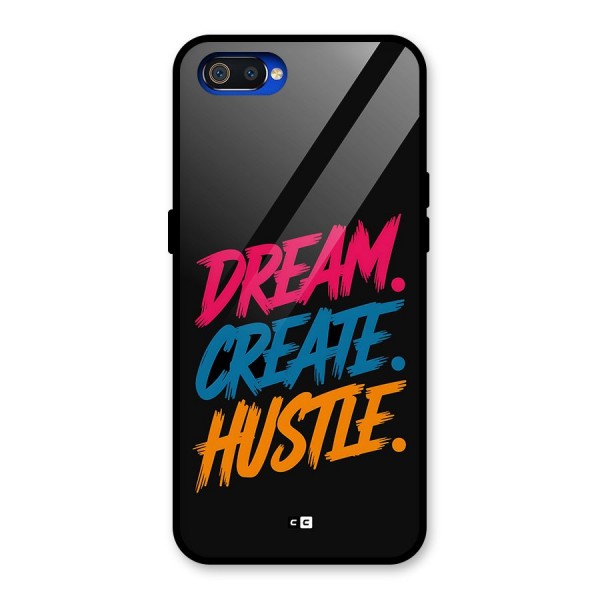 Dream Create Hustle Glass Back Case for Realme C2