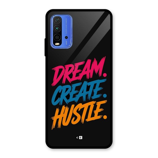 Dream Create Hustle Glass Back Case for Redmi 9 Power