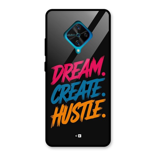 Dream Create Hustle Glass Back Case for Vivo S1 Pro