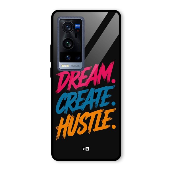 Dream Create Hustle Glass Back Case for Vivo X60 Pro Plus