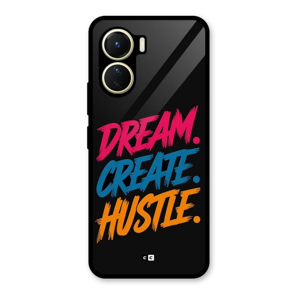 Dream Create Hustle Glass Back Case for Vivo Y16