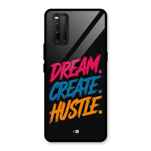 Dream Create Hustle Glass Back Case for Vivo iQOO 3