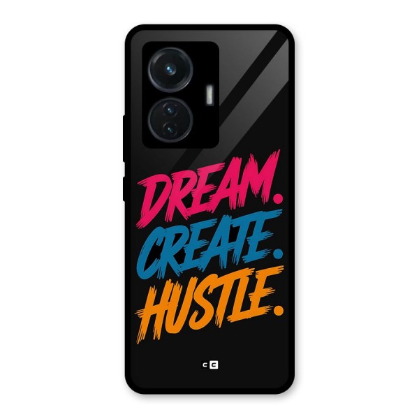 Dream Create Hustle Glass Back Case for iQOO Z6 44W
