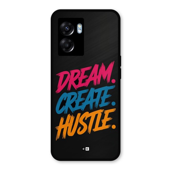 Dream Create Hustle Metal Back Case for Realme Narzo 50 5G