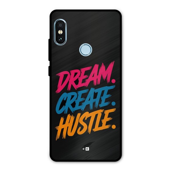Dream Create Hustle Metal Back Case for Redmi Note 5 Pro