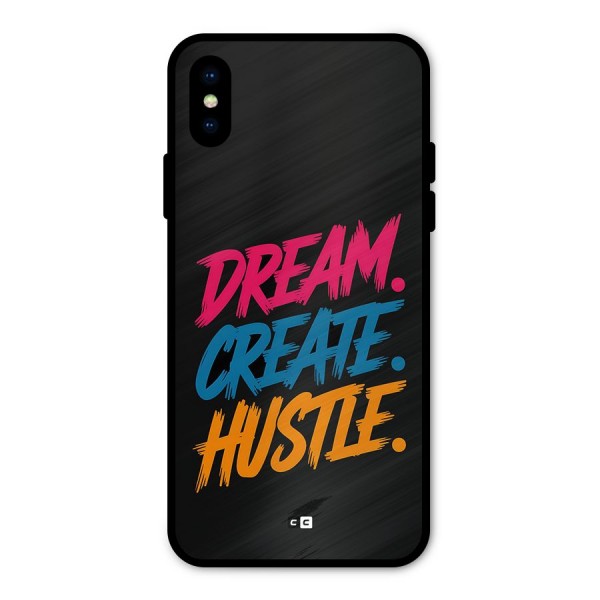 Dream Create Hustle Metal Back Case for iPhone XS