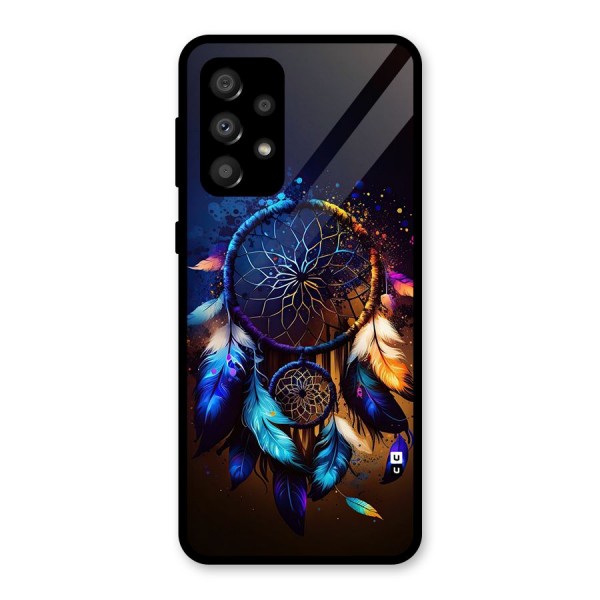 Dream Feather Glass Back Case for Galaxy A32