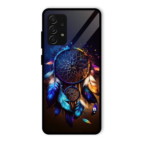 Dream Feather Glass Back Case for Galaxy A53 5G