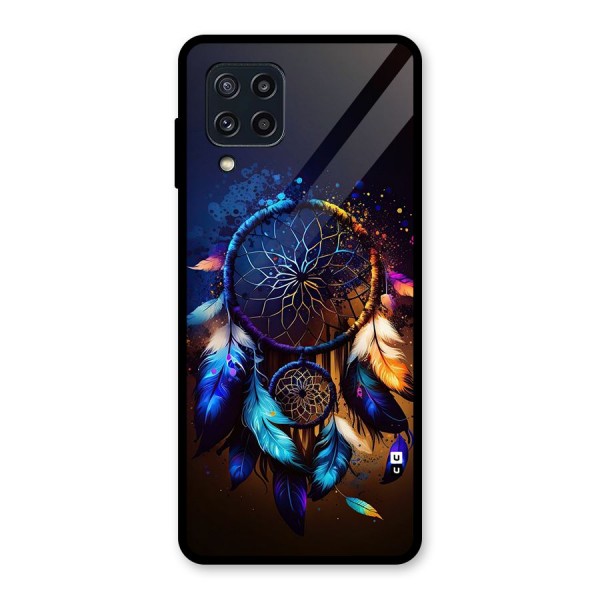 Dream Feather Glass Back Case for Galaxy M32