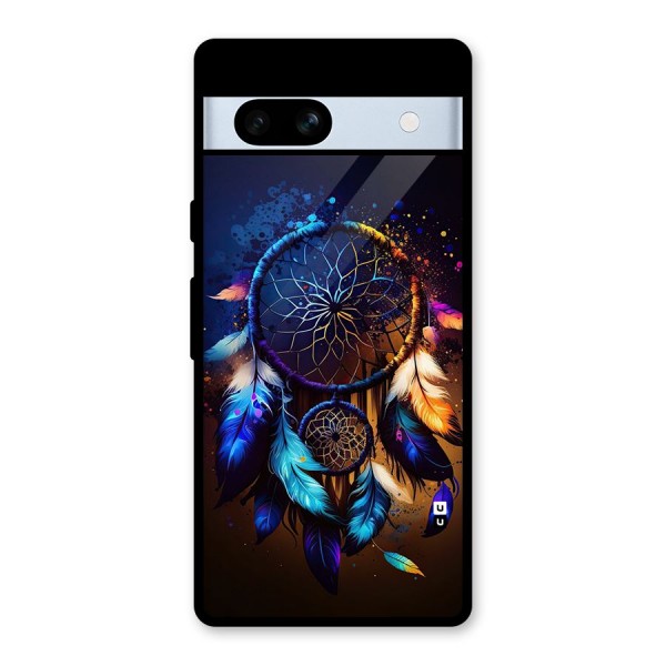 Dream Feather Glass Back Case for Google Pixel 7a