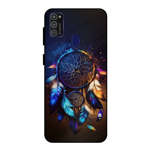Dream Feather Metal Back Case for Galaxy M21