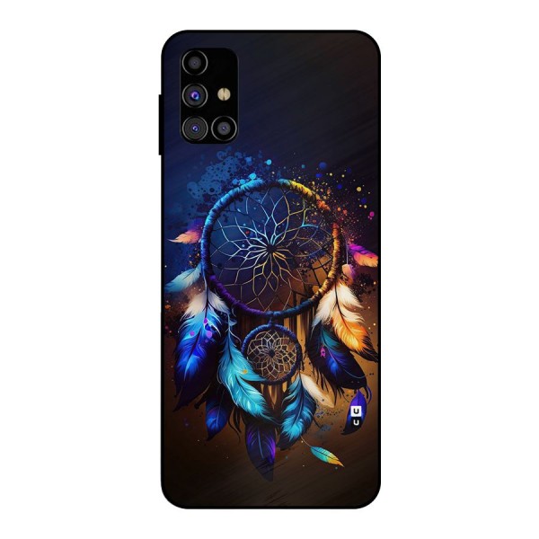 Dream Feather Metal Back Case for Galaxy M31s