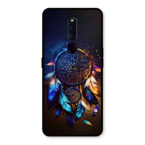 Dream Feather Metal Back Case for Oppo F11 Pro