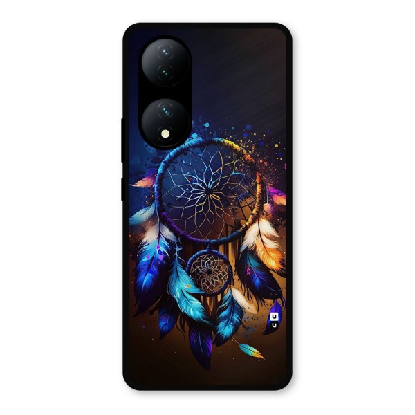Dream Feather Metal Back Case for Vivo T2