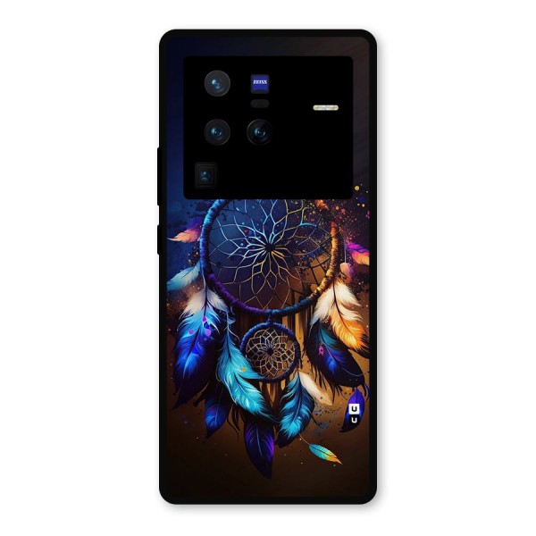 Dream Feather Metal Back Case for Vivo X80 Pro