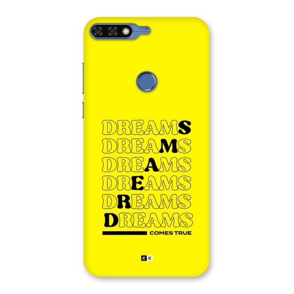 Dreams Comes True Back Case for Honor 7C