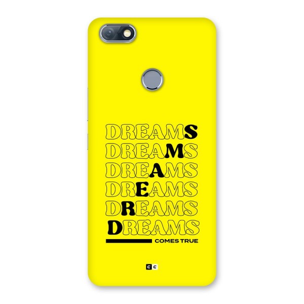 Dreams Comes True Back Case for Infinix Note 5