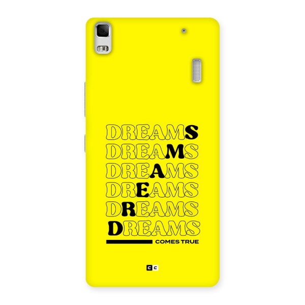 Dreams Comes True Back Case for Lenovo K3 Note