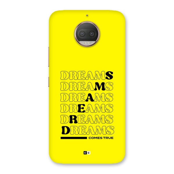 Dreams Comes True Back Case for Moto G5s Plus