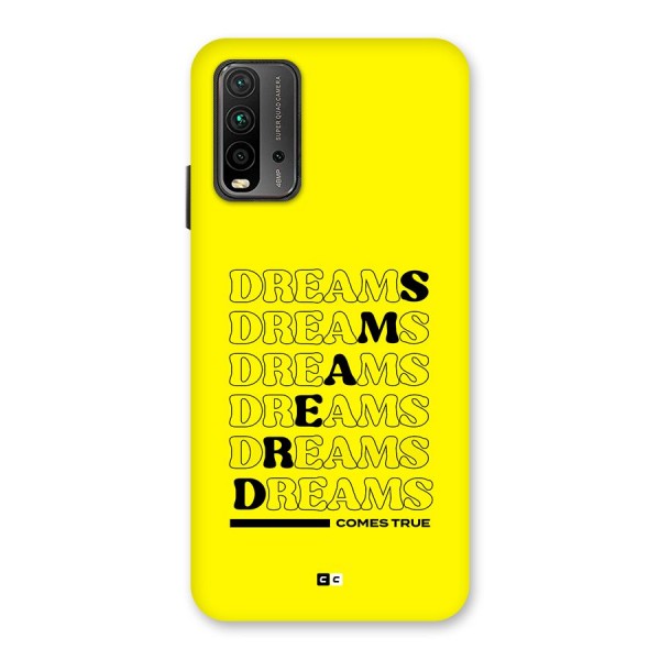 Dreams Comes True Back Case for Redmi 9 Power