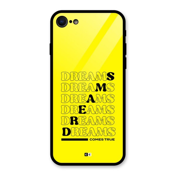 Dreams Comes True Glass Back Case for iPhone SE 2022