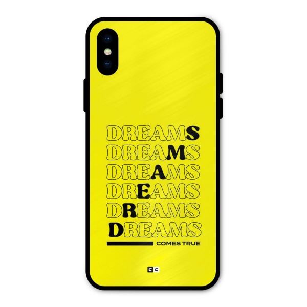 Dreams Comes True Metal Back Case for iPhone XS