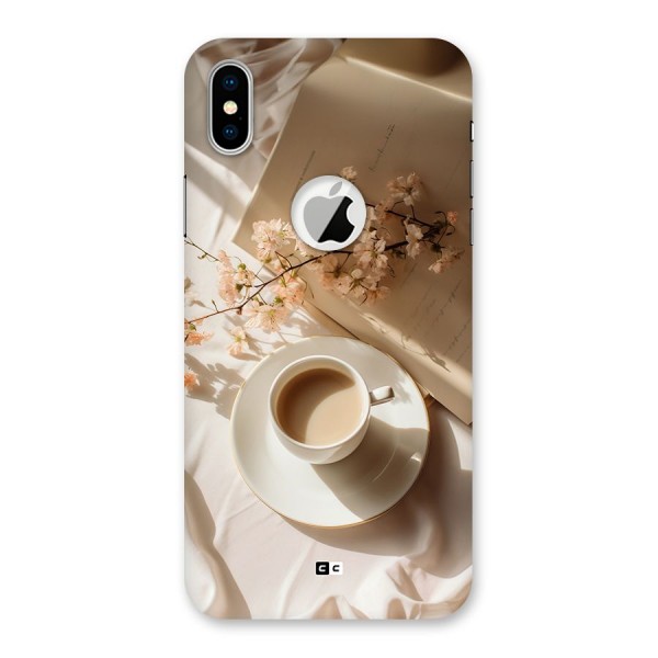 Early Morning Tea Back Case for iPhone X Logo Cut