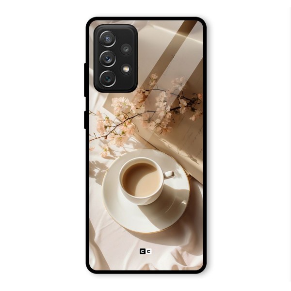 Early Morning Tea Glass Back Case for Galaxy A72