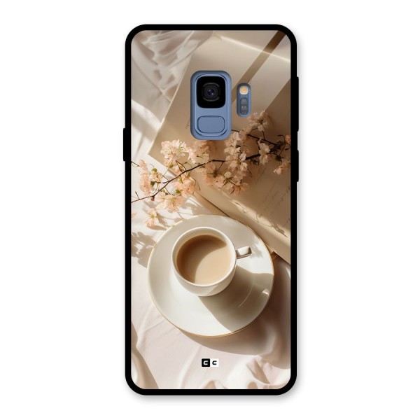 Early Morning Tea Glass Back Case for Galaxy S9