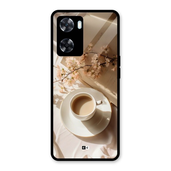 Early Morning Tea Glass Back Case for Oppo A77