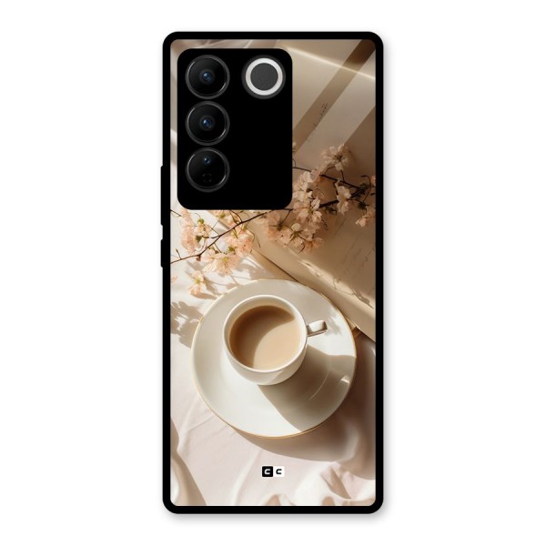 Early Morning Tea Glass Back Case for Vivo V27