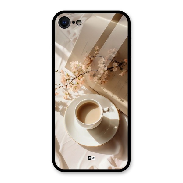 Early Morning Tea Glass Back Case for iPhone 8