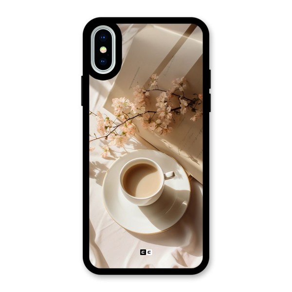 Early Morning Tea Glass Back Case for iPhone X