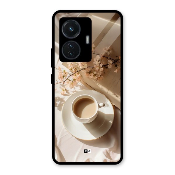 Early Morning Tea Glass Back Case for iQOO Z6 44W